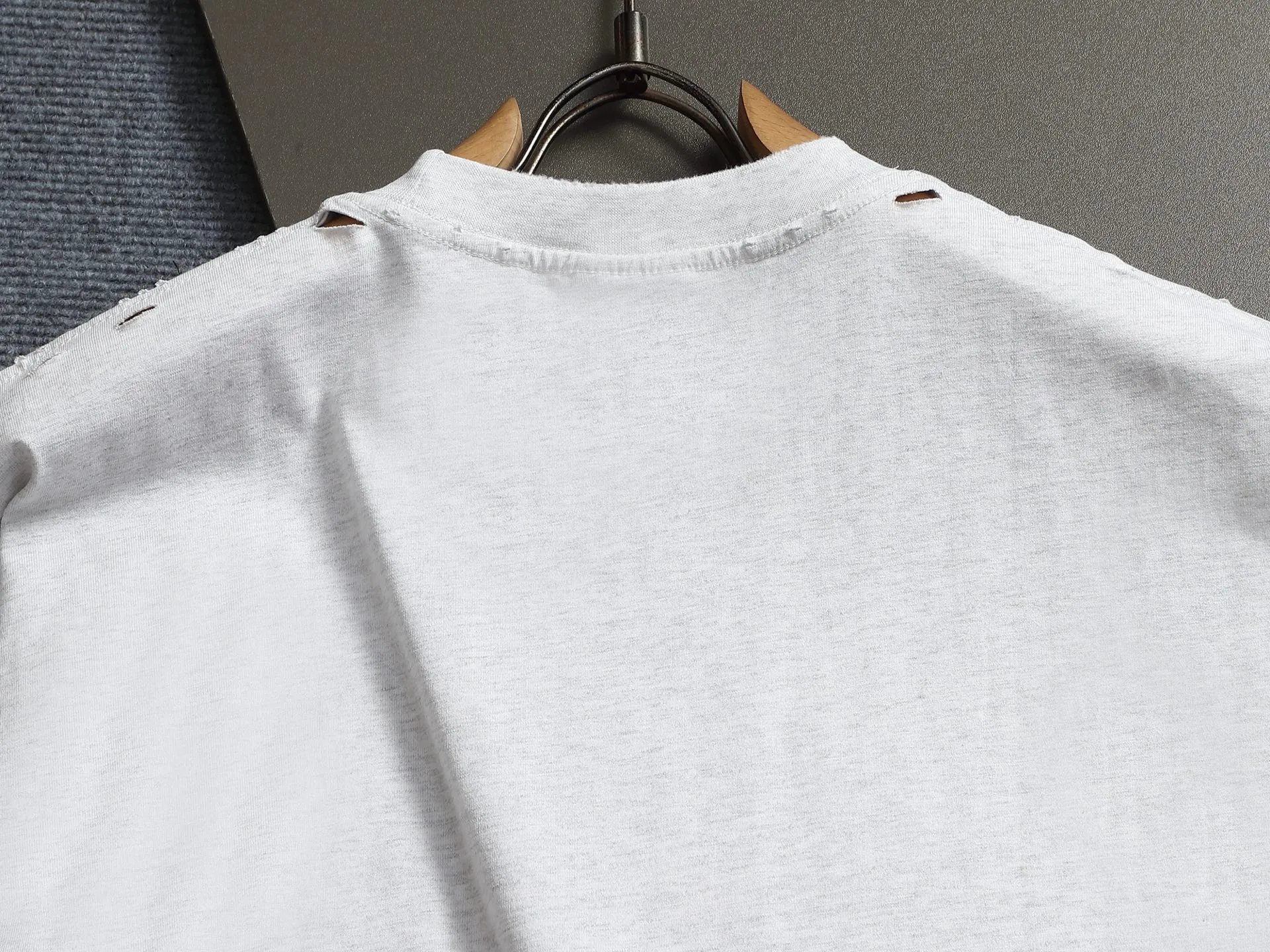 BALENCIAGA 2026 Logo Logo ， Retro Same Style T 320 Versatile : Black Gray Size：XS S M L